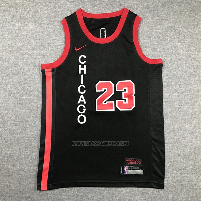 Camiseta Nino Chicago Bulls Michael Jordan NO 23 Ciudad 2023-24 Negro